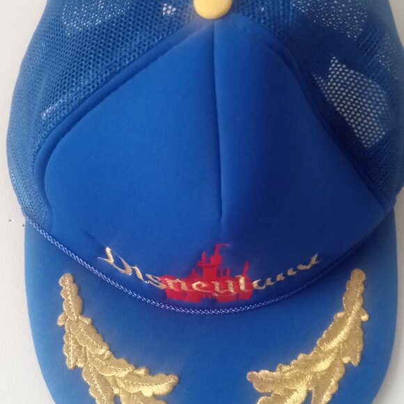 Authentic Walt Disney Productions Disneyland Adult Adjustable Mesh Cap Hat Blue - Picture 2 of 4